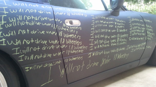 Pedobear Miata pays his penance